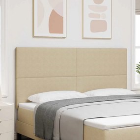 vidaXL LED κεφαλάρι Γκρι Πράσινο 180 cm Υφασμάτινο Κορντουρά