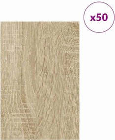 vidaXL Διακοσμητικά Πάνελ 50 τμχ. Δρύς Sonoma 40 x 60 x 0.27 εκ