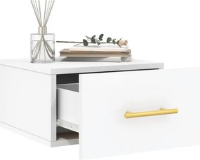 vidaXL Κομοδίνο Επιτοίχιο Λευκά 35 x 35 x 20 εκ.