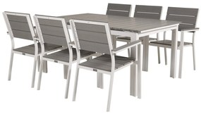 Σετ Τραπέζι και καρέκλες Dallas 3022, Polyξύλο, Μέταλλο | Epipla1.gr
