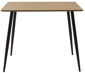 Τραπεζαρία Gaston-Cuba σετ 5τεμ pp-mdf σε μαύρη-sonoma απόχρωση 70x70x75εκ 70x70x75 εκ.