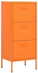 vidaXL Ντουλάπι Αποθήκευσης Πορτοκαλί 42,5 x 35 x 101,5 εκ. από Ατσάλι