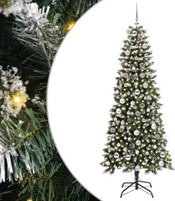 vidaXL Τεχνητό Χριστουγεννιάτικο Δέντρο με 300 LED Πράσινο 180 cm