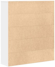 vidaXL Βιβλιοθήκη Λευκή 89x24x101,5 εκ. από Επεξεργασμένο Ξύλο