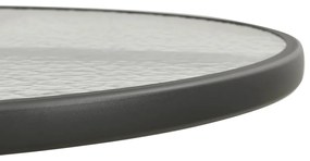 vidaXL Τραπέζι Bistro Ανθρακί Ø80 x 71 εκ. Ατσάλινο