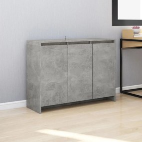 VidaXL Ντουλάπι Γκρι Σκυροδέματος 102x33x75 εκ. Επεξεργασμένο Ξύλο