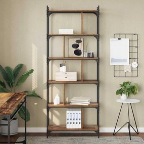 vidaXL Βιβλιοθήκη 5 επιπέδων 76 x 32 x 192 εκ. Επεξεργασμένο Ξύλο