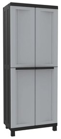 Ντουλάπα για τα ρπύχα Terry Μαύρο/Γκρι Ρητίνη Πλαστική ύλη 68 X 39 X 170 CM