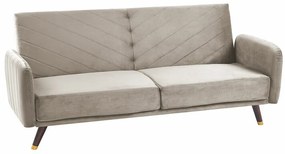 Καναπές κρεβάτι Berwyn 120, Taupe, 87x200x95cm, 44 kg, Πόδια: Ξύλο, Μερικώς συναρμολογημένο, Ξύλο: Ευκάλυπτος | Epipla1.gr