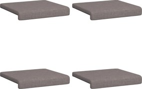 vidaXL Μαξιλάρι πάγκου 4 τμχ. Ύφασμα Taupe Βάθος 35 εκ.