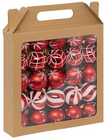Χριστουγεννιάτικες Μπάλες (Σετ 25τμχ) A-S Kit Red White 184662