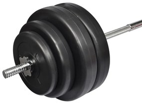 Σετ Μπάρα Άρσης Βαρών με Βάρη 60kg