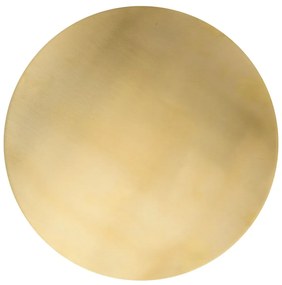 Φωτιστικό Τοίχου - Απλίκα 20350 Led 3000K 10W Brushed Brass Metal,Acrylic