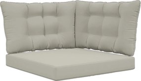 vidaXL Μαξιλάρι Καναπέ Εξωτερικού Χώρου 3 pcs Γκρι Πολυεστέρας