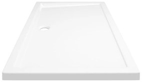 Βάση Ντουζιέρας Ορθογώνια Λευκή 70 x 120 εκ. από ABS - Λευκό