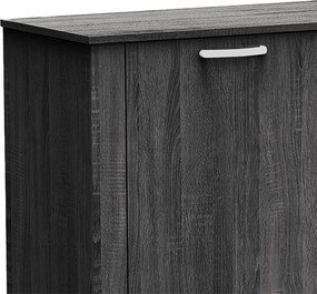 Μπουφές Kinley pakoworld σε ανθρακί-wenge απόχρωση 210x40x82εκ
