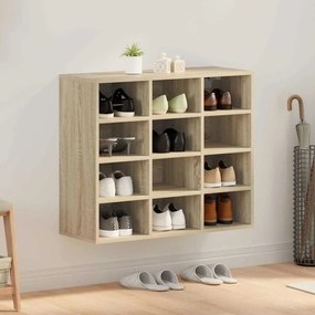 vidaXL Ντουλάπα Παπουτσιών με ράφι Sonoma Δρυς 77.5 x 30 x 67 εκ.