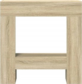 vidaXL Πλαίσιο Τζακιού Sonoma Δρυς 81x18x82 εκ. από Επεξ. Ξύλο