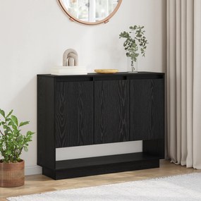 vidaXL Πλαϊνό γραφείο Μαύρη δρυς 97 x 29 x 75 εκ. Επεξεργασμένο ξύλο