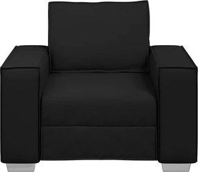 vidaXL Καναπές Μαύρο 99 x 80 x 84 εκ ύφασμα