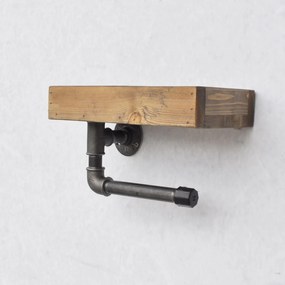 Pipe Shelf Boruraf117 Walnut
Black