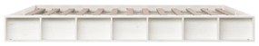 vidaXL Πλαίσιο Κρεβατιού Λευκό 120 x 200 εκ. από Μασίφ Ξύλο