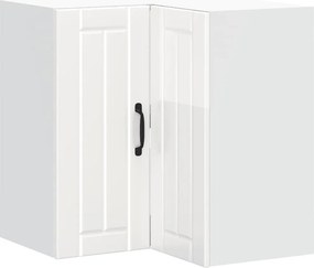 vidaXL Γωνιακό ντουλάπι τοίχου κουζίνας "Lucca" High Gloss White