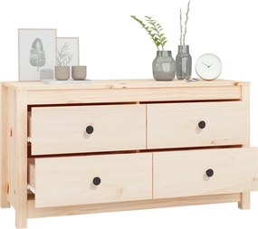 vidaXL Βοηθητικό Ντουλάπι 100x40x54 εκ. από Μασίφ Ξύλο Πεύκου