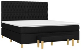 ΚΡΕΒΑΤΙ BOXSPRING ΜΕ ΣΤΡΩΜΑ ΜΑΥΡΟ 180X200 ΕΚ. ΥΦΑΣΜΑΤΙΝΟ 3137415