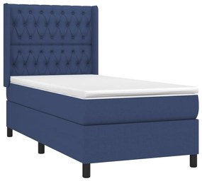 ΚΡΕΒΑΤΙ BOXSPRING ΜΕ ΣΤΡΩΜΑ ΜΠΛΕ 90X190 ΕΚ.ΥΦΑΣΜΑΤΙΝΟ 3131639