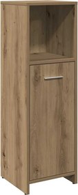 vidaXL Ντουλάπι Μπάνιου Τεχνίτης Δρυς 30x30x95 εκ. Επεξεργασμένο Ξύλο
