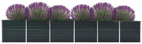 vidaXL Ζαρντινιέρα Υπερυψωμένη Ανθρακί 480x80x77 εκ. Γαλβαν. Χάλυβας
