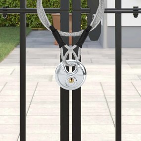 vidaXL Κλειδώματα Discus με Κλειδιά 2 pcs Ασημί 9 x 2.8 x 9 εκ