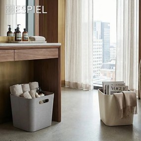 ΚΑΛΑΘΙ ΤΕΤΡΑΓΩΝΟ ΓΚΡΙ ΥΦΑΣΜΑΤΙΝΟ 27Χ27Χ28ΕΚ 15L