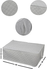 Stewehome Σετ 6 τεμαχίων καπιτονέ θήκες αποθήκευσης κάτω από στρώμα 60x40x22 cm