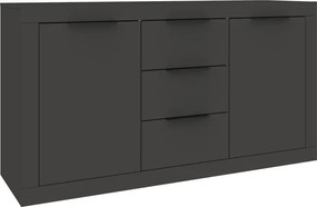 Μπουφές Doha pakoworld σε ανθρακί απόχρωση 150x45x80.5εκ