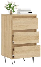 vidaXL Συρταριέρα Sonoma Δρυς 40 x 35 x 70 εκ. από Επεξεργασμένο Ξύλο