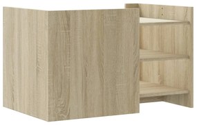 vidaXL Τραπεζάκι Σαλονιού Sonoma Δρυς 80x50x50 εκ. Επεξεργασμένο Ξύλο