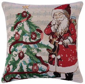 Χριστουγεννιάτικη Μαξιλαροθήκη (45x45) Silk Fashion W351-122
