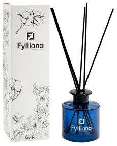 Αρωματικό Χώρου με Sticks FL8094 Fylliana &quot;Βαμβάκι&quot; Μπλέ χρώμα με Συσκευασία Δώρου 200ml