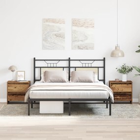 vidaXL Κομοδίνο 2 τεμ Παλιό Ξύλο 45x34x44,5 εκ Επεξεργασμένο Ξύλο
