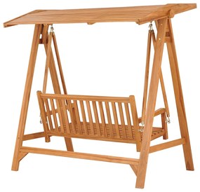 vidaXL Κούνια Κήπου 174 εκ. από Μασίφ Ξύλο Teak
