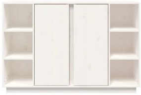vidaXL Ντουλάπι Λευκό 120 x 35 x 80 εκ. από Μασίφ Ξύλο Πεύκου