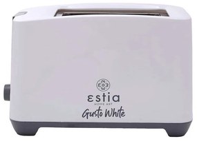 Φρυγανιέρα 2 Θέσεων Gusto White 06-13820 25x14x17,1cm 750W White Estia