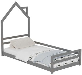 Κρεβάτι Παιδικό Houser (Για Στρώμα 90x190cm) HM676.05 97x198x141cm Grey Single