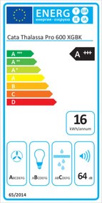 Συμβατικός Απορροφητήρας Cata PRO 600GBK Μαύρο