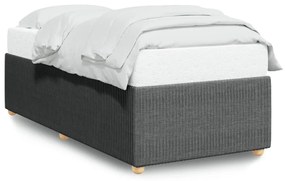 Σκελετός Κρεβατιού Χωρίς Στρώμα Σκ. Γκρι 90x190 εκ. Υφασμάτινο