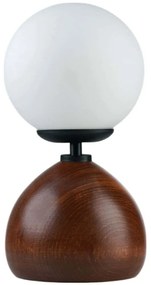 Φωτιστικό Επιτραπέζιο 534LUN5181 Φ15x30cm 1xE27 40W White-Walnut Opviq