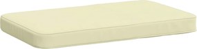vidaXL Μαξιλάρια Πάγκου 2 Τεμαχίων VUGHT 2 pcs 100% Πολυεστέρας Κρεμ
