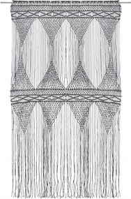 vidaXL Κουρτίνα Μακραμέ Ανθρακί 140 x 240 εκ. Βαμβακερή